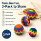 3 Pack Handmade Knitted Footbags, Hacky Kick Sack Balls for Adults
