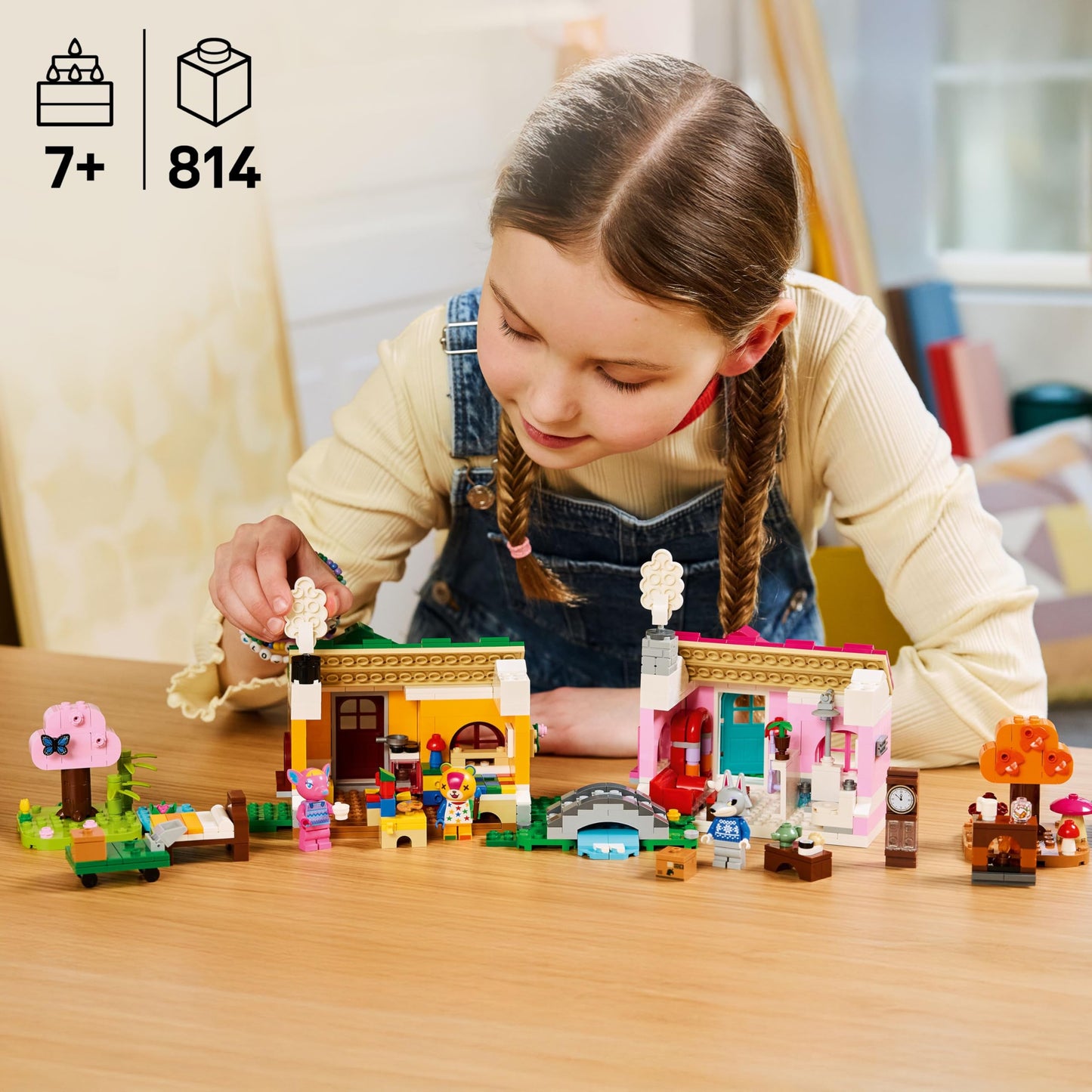 LEGO Animal Crossing Creative Houses: Seasons of Fun Building Toy - Pretend Play Set for Girls & Boys, Ages 7+ - Create 2 Houses W/1 Set of Building