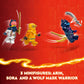 LEGO Ninjago Young Dragon Riyu Building Toy - Pretend Play Ninja & Dragon Toys for Boys & Girls, Ages 6+ Years - W/ 3 Minifigures - 71810