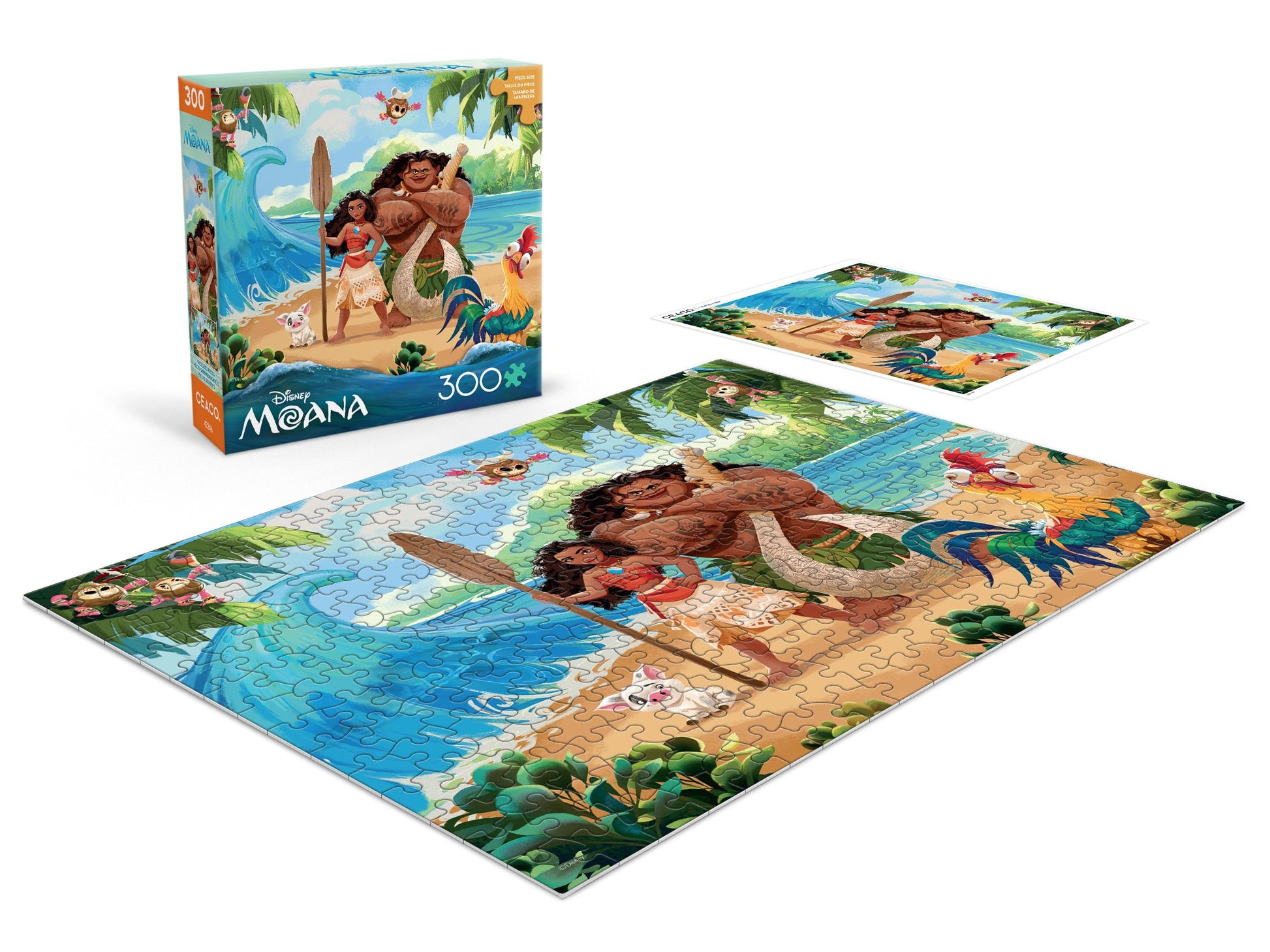 Ceaco - Disney Moana and Maui Scenic - 300 Piece Jigsaw Puzzle for Adults