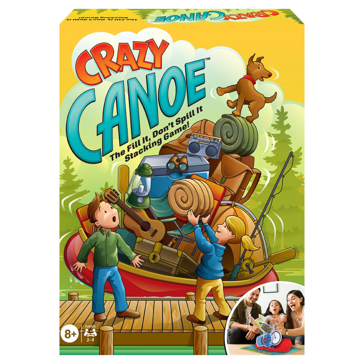 Winning Moves Crazy Canoe, Camping Themed Stacking Game