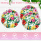 40PCS Hawaiian Luau Party Decoration, Luau Decoration Aloha Tropical Palm Leaves Tableware Supplies Hawaii Disposable Plates, Napkins, Party Supplies