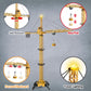 Mini Tudou 6 Channel Infinite Rotation Remote Control Tower Crane Toy 50.4 inch 2.4GHz RC Construction Toy Lift Model with Tower Light & Sound