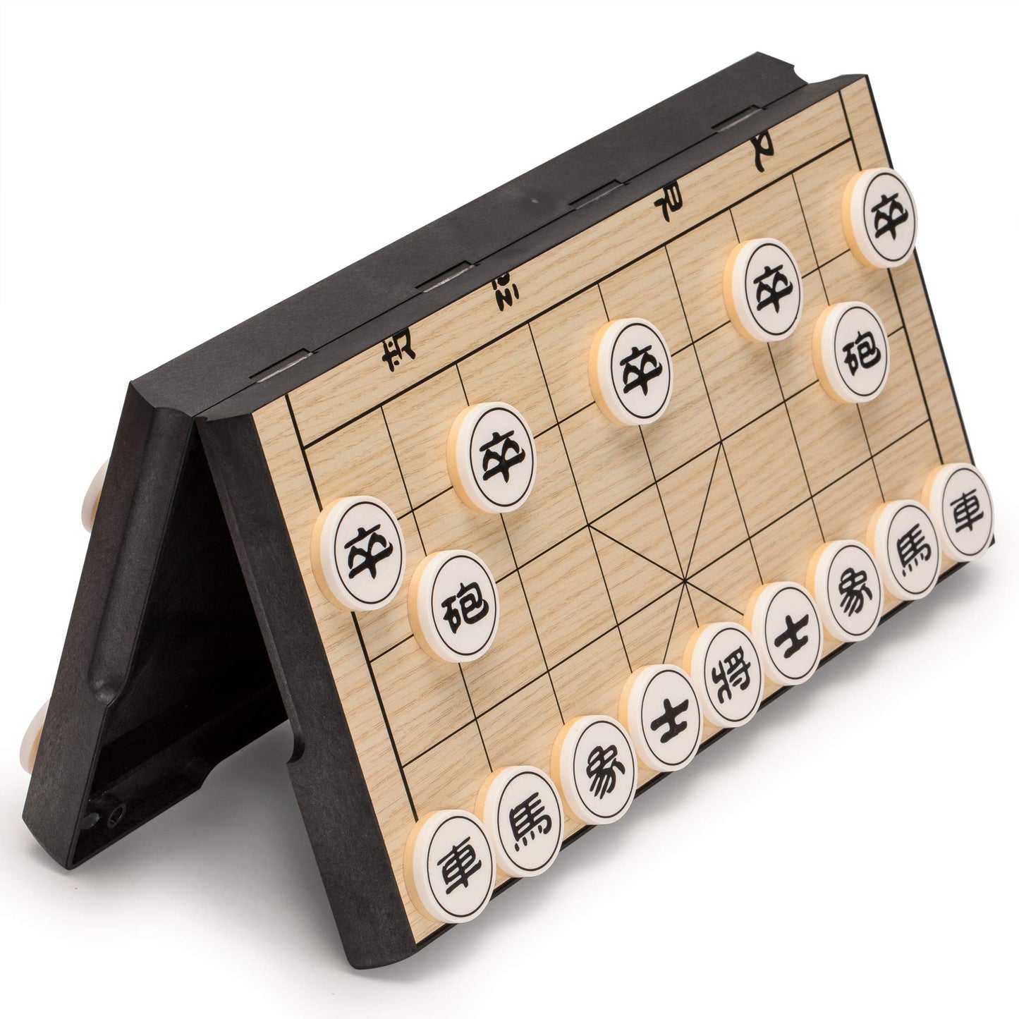 Yellow Mountain Imports Chinese Chess (Xiangqi) Magnetic Travel Set (12.2 Inches) - Compact, Folding Board Game Set
