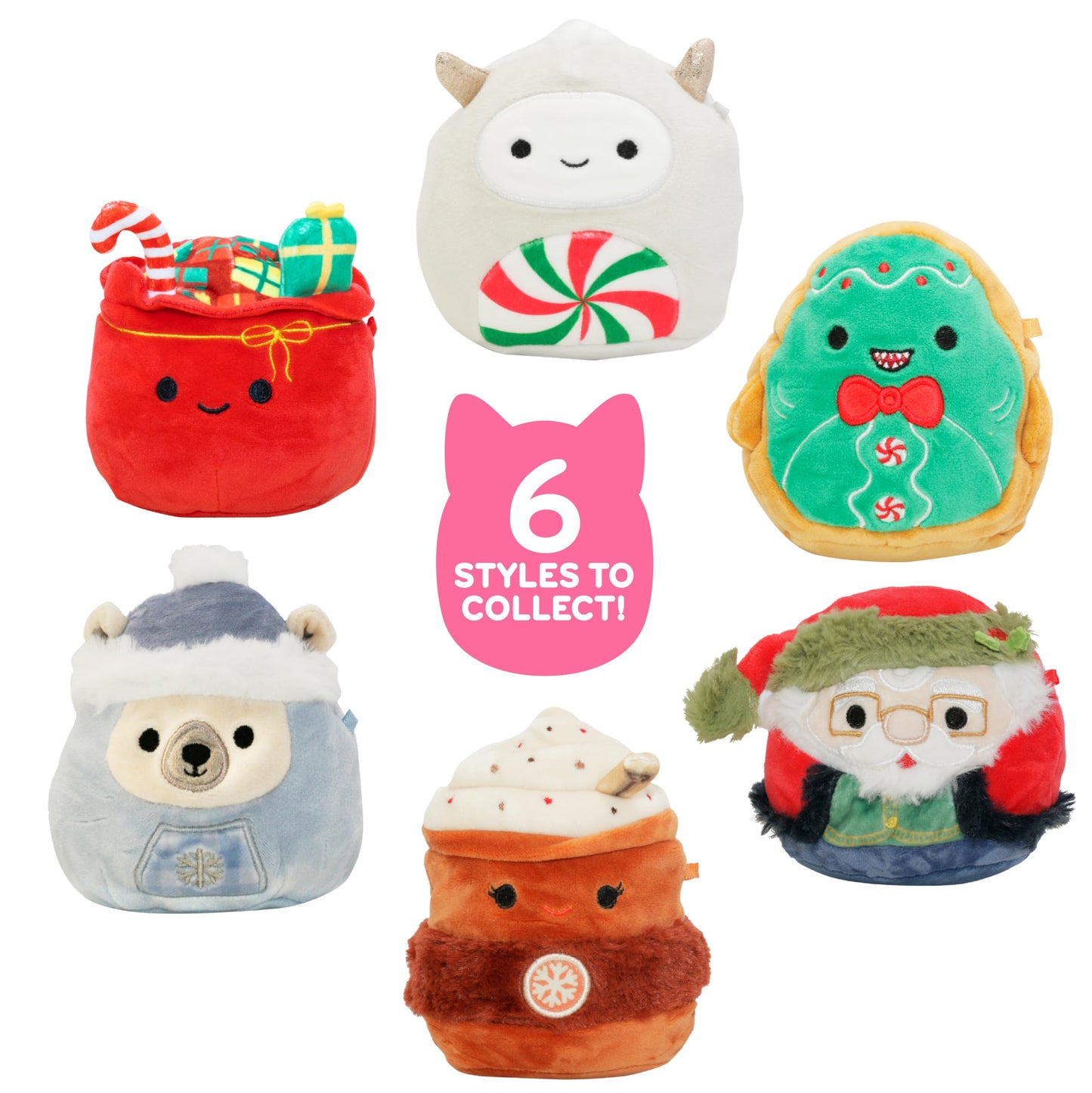 Squishmallows 4" Mystery Capsules (3 Pack) Official Jazwares Mini Plush - Collectible Soft & Squishy Stuffed Animal Toy -Gift for Kids, Girls & Boys