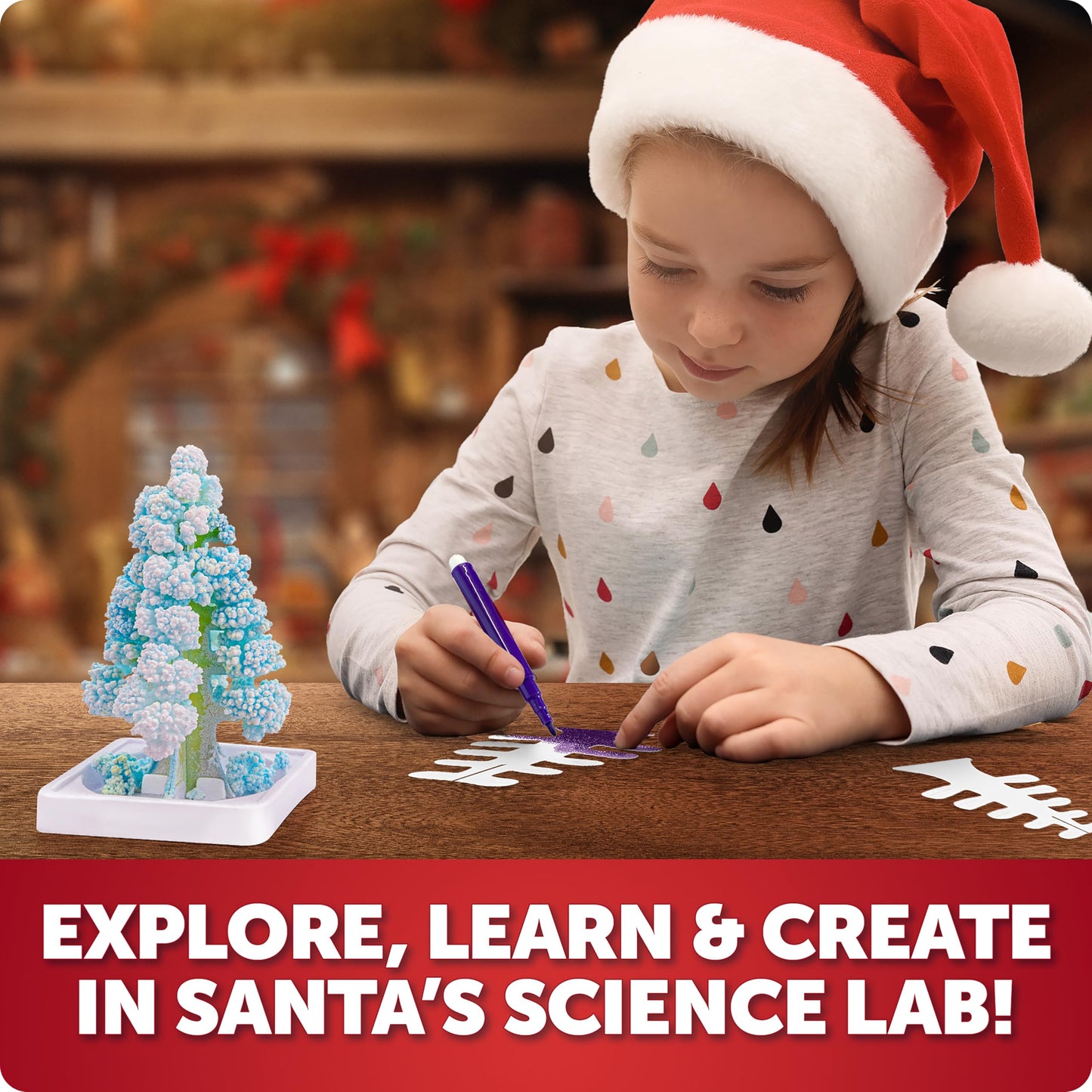 Blue Marble Santa's Christmas Science Workshop Kit for Kids Ages 8+