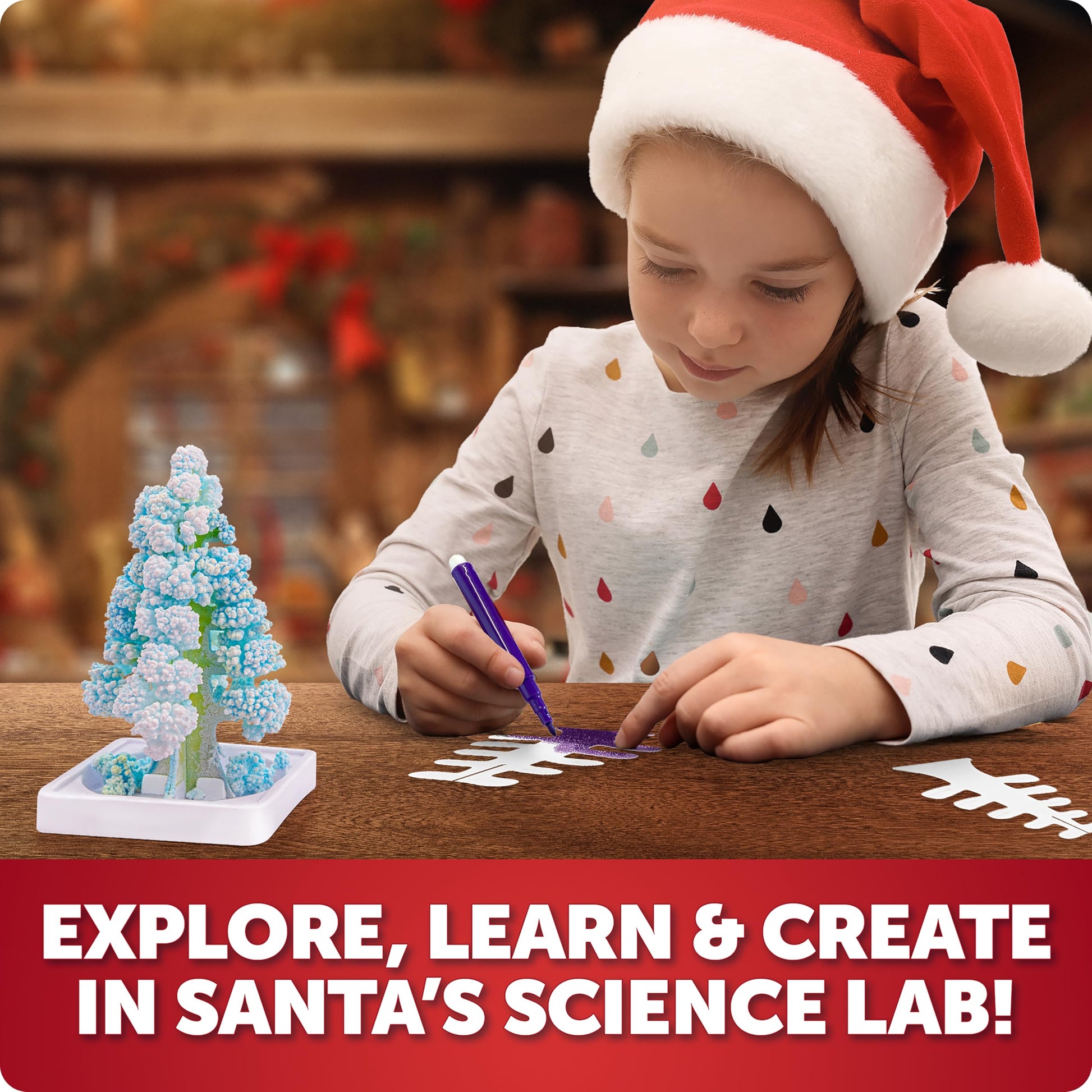 Blue Marble Santa's Christmas Science Workshop Kit for Kids Ages 8+