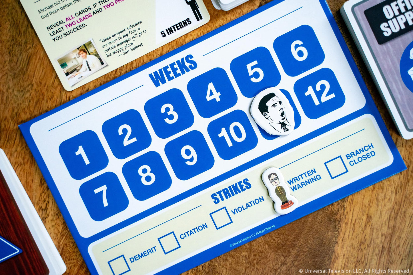 The Office: Paper Paranoia Board Game, Social Deduction Game Set in Dunder Mifflin’s Scranton Branch, Bluff, Sabotage & Complete Tasks to Win the Turf