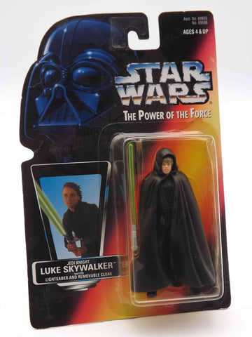 Hasbro Star Wars Power of The Force 2 Green Card - Luke Skywalker Jedi
