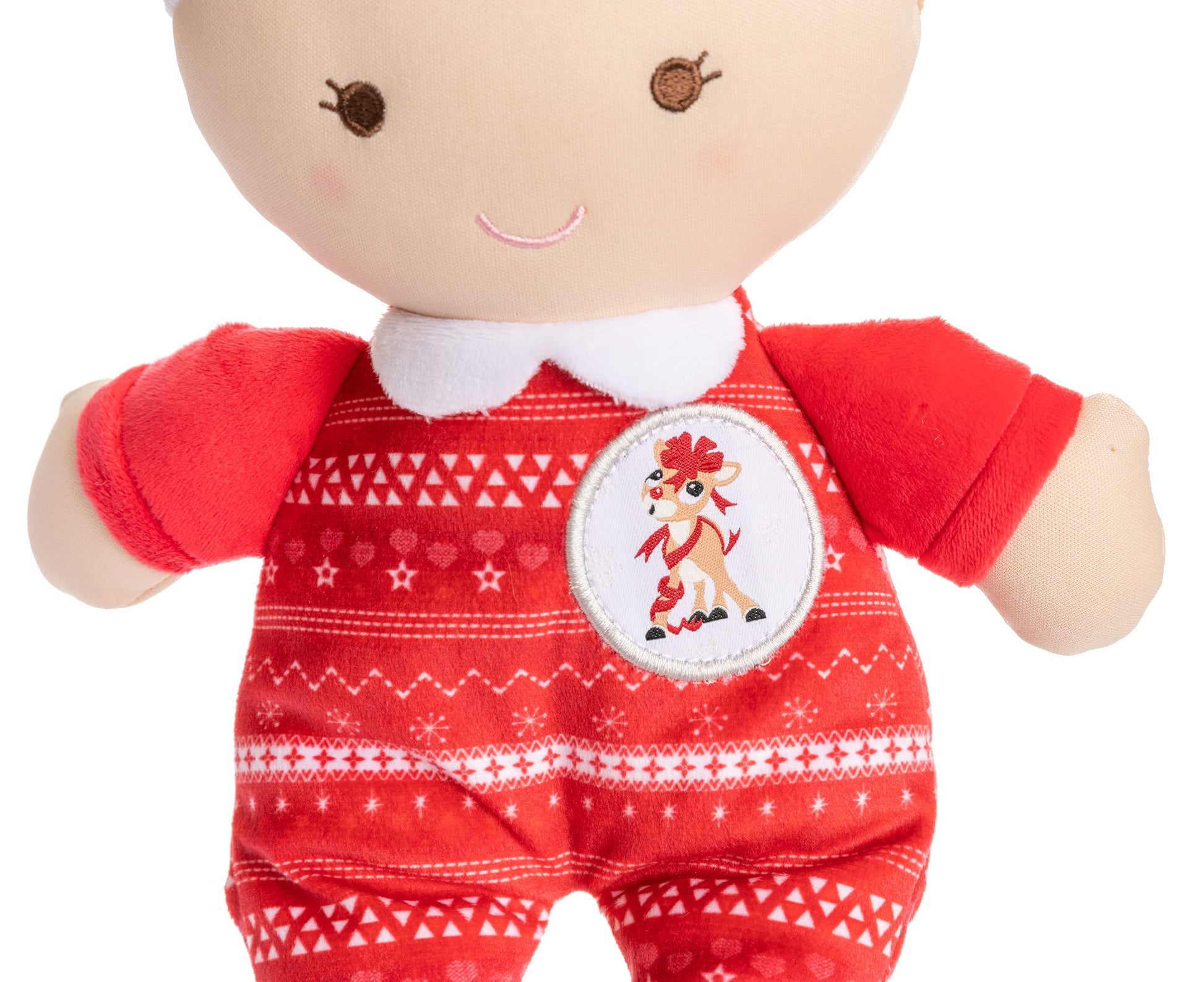 KIDS PREFERRED Rudolph The Red-Nosed Reindeer Baby’s First Christmas Doll, Christmas Holiday Toy, Boys & Girls 0 and up