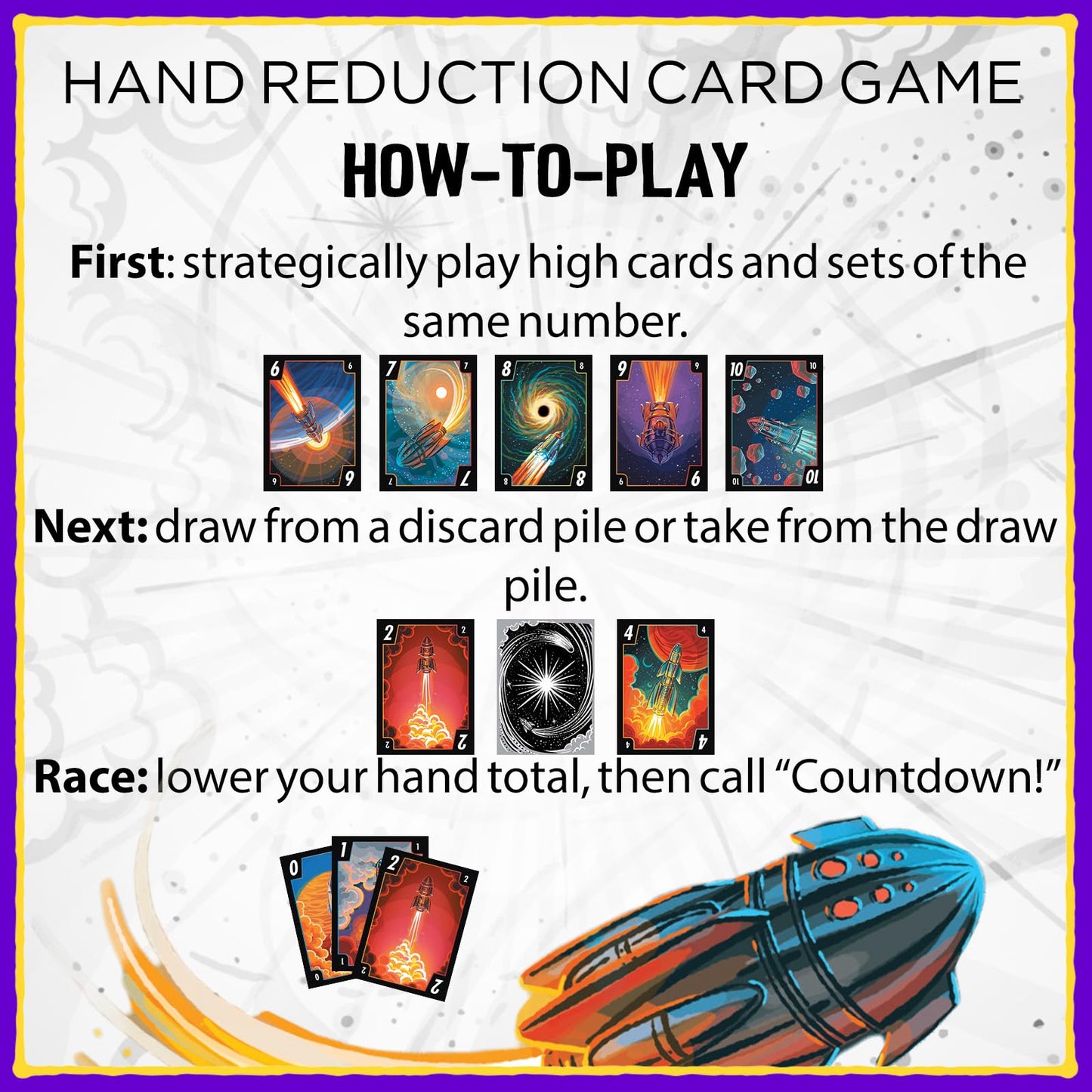 Grandpa Beck's Games 3-2-1 Countdown | Hand Elimination Card Game for Kids, Teens, Family & Adults | from The Makers of Cover Your Assets | 2-8