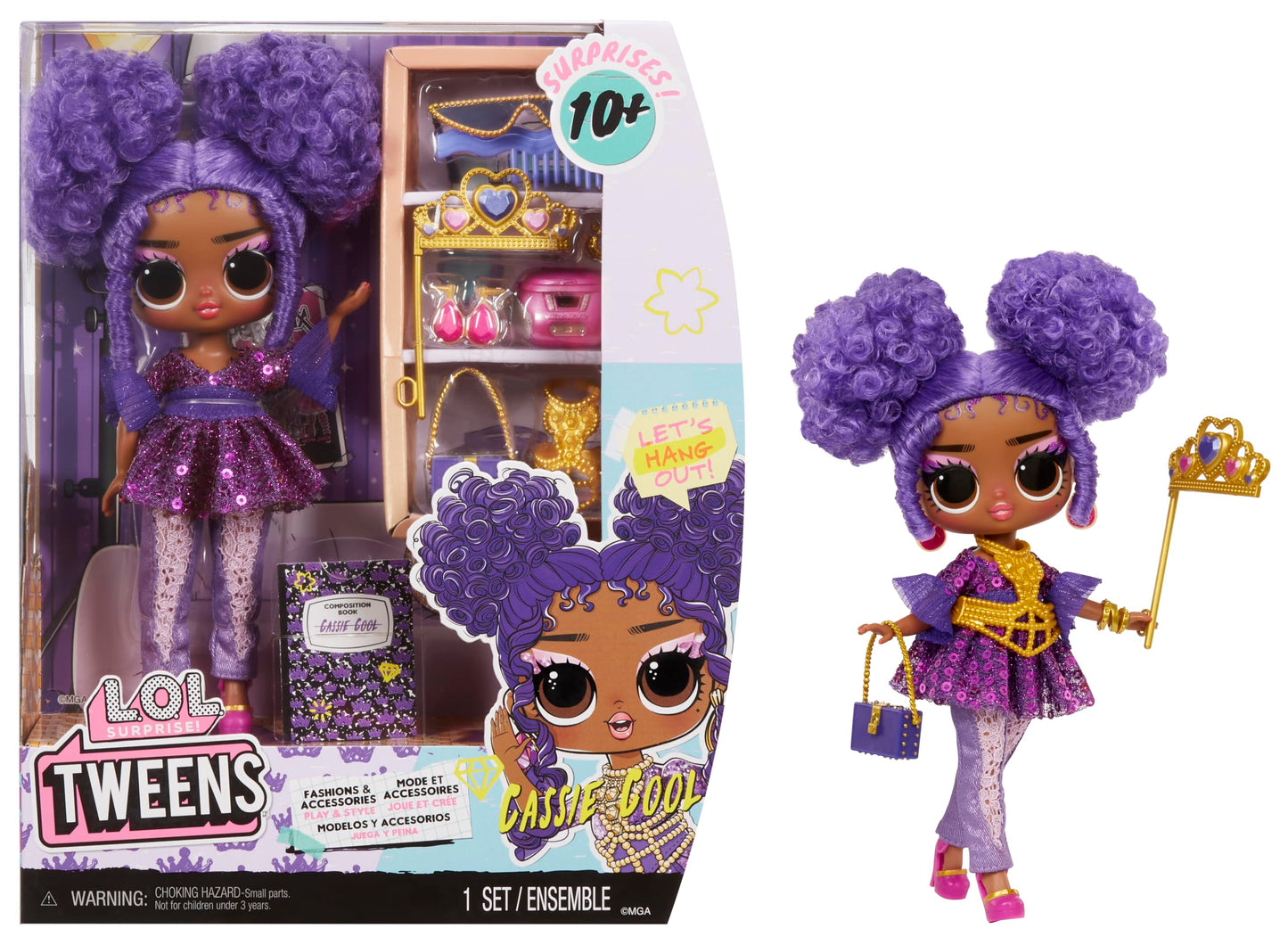 LOL Surprise Tweens Fashion Doll Cassie Cool with 10+ Surprises - for Kids Ages 4+