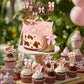 26 PCS Cowgirl Bows Cake Decorations Hat and Boot Cake Toppers for Western Theme Birthday Baby Shower Cowgirl Party Supplies (Classic)