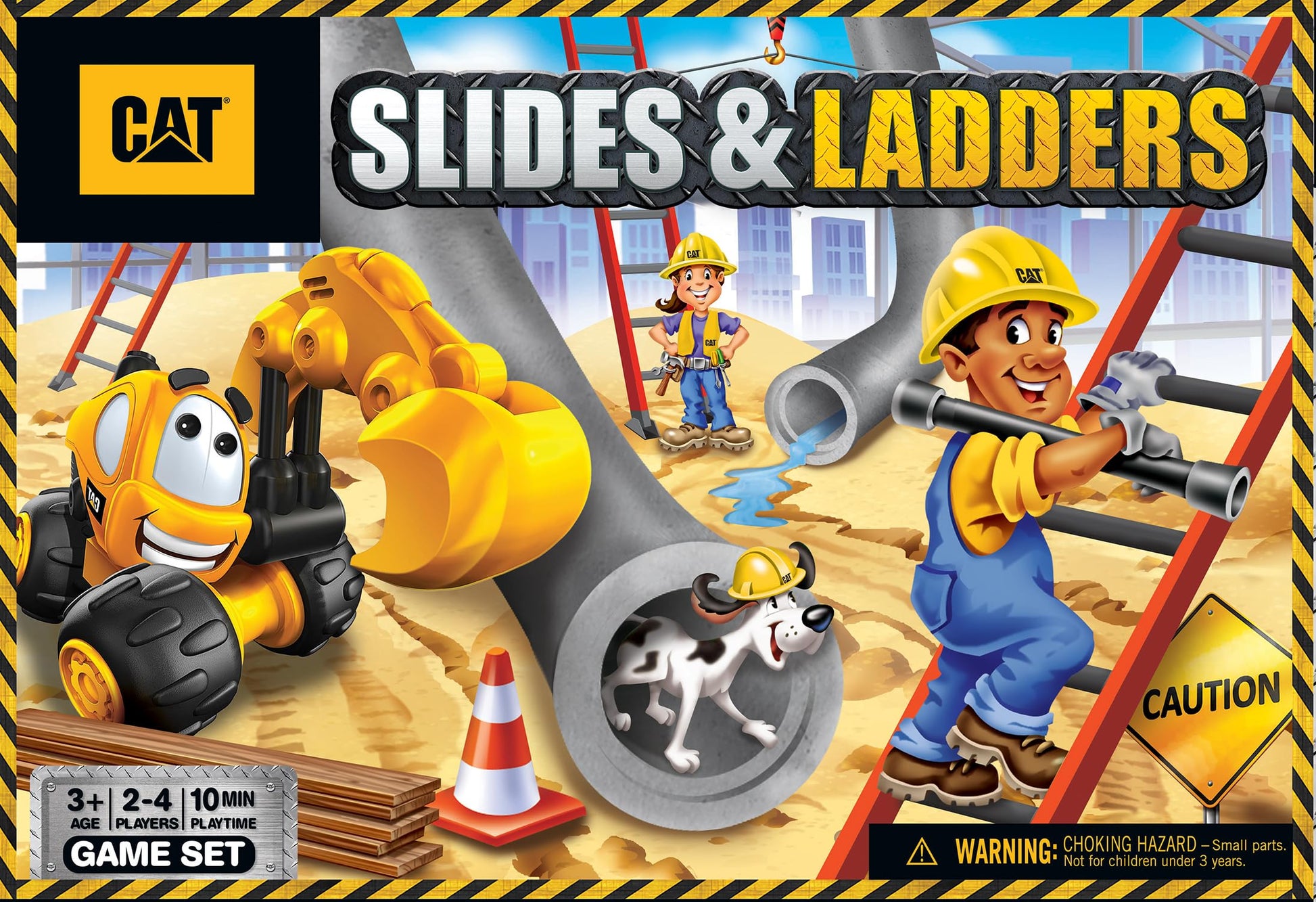 CAT - Slides & Ladders Board Game - Fun Family Entertainment for Kids and Adults - Educational, Engaging, and Perfect for Game Night, Classroom