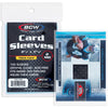BCW Thick Card Sleeves - 100 Pack | Crystal Clear Polypropylene Protective Sleeves for Collectible Cards | Card Protector Sleeves Holds Trading Cards
