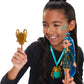 Monster High Doll & Accessories, Cleo De Nile Golden Glam Case Beauty Kit with Tattoos, Stickers & Necklace for Kids