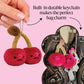 the royal wreaths Plush Fruit with Cute Face, Kawaii Fruit Keychain for Bags, Kids Accessories, Gifts, Stuffed Toy Charm (Cherries)