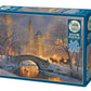 Cobble Hill 500 Piece Puzzle - Winter in the Park - Sample Poster Included