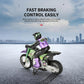 VINDSPEED RC Motorcycle, Speeds Up to 12 km/h, Self-Balancing Design, RC Dirt Bike with Drift & Skid Stunts, Electric Bike Kids with Fast