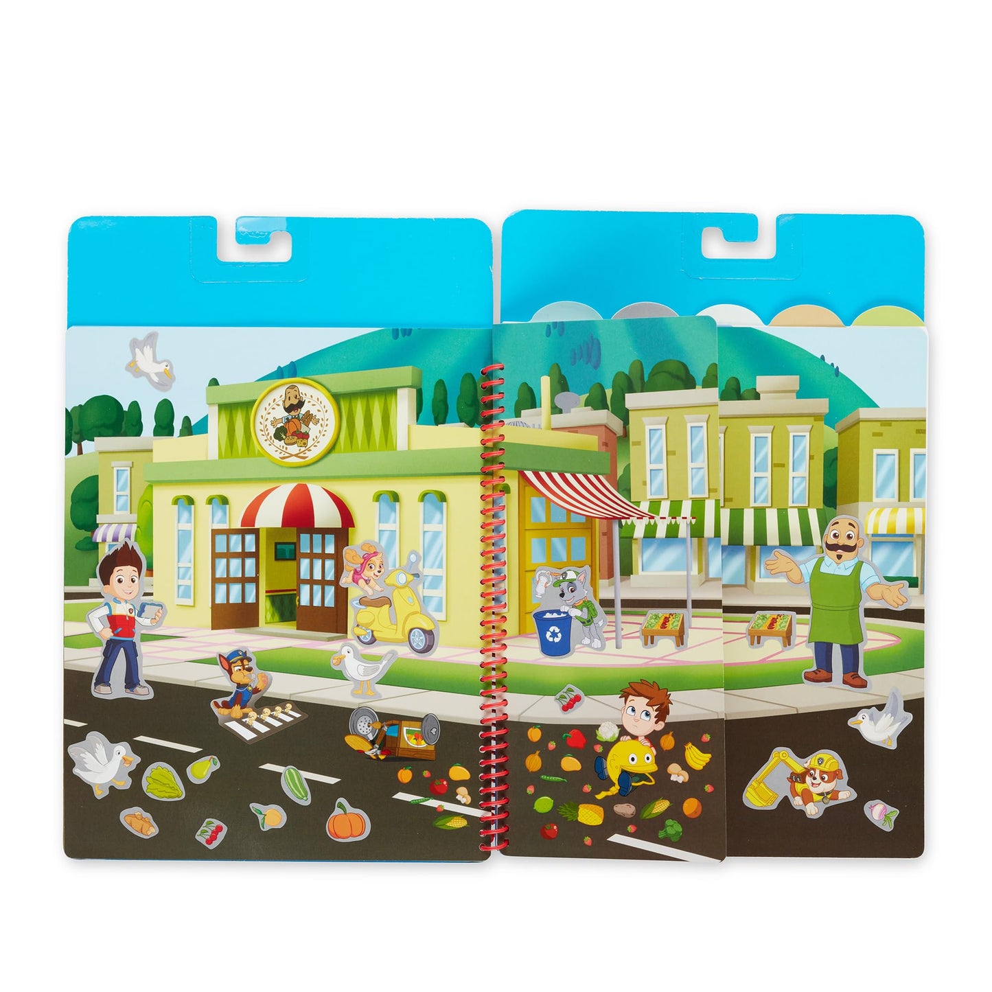 Melissa & Doug PAW Patrol Restickable Stickers Flip-Flap Pad 3-Pack - Classic Missions, Adventure Bay, Ultimate Rescue