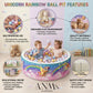 ANM’s Worldwide Foam Ball Pit for Toddlers - 90x30x5 cm Round Ball Pool, Soft Round Baby Playpen Ball Pool for Kids - Indoor Play Area for Babies