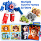 iPlay, iLearn Kid Touchscreen Selfie Camera, 1080P HD Digital Video Camera for Toddler 3-6, Outdoor Protable Travel Robot Camera W/ 32GB SD Card