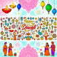 KYMY Diwali Coloring Tablecloths, 2-Pack Deepavali Rangoli Mandala Painting Posters 72 x 35 Inches, Thick Paper DIY Drawing Table Covers for India