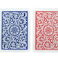 Copag 1546 Design 100% Plastic Playing Cards, Poker Size (Standard) Red/Blue (Regular Index, 6 Sets)