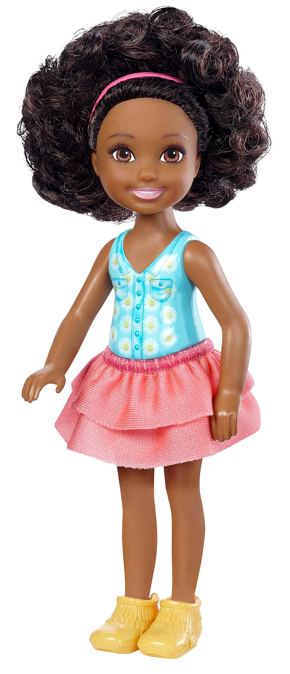 Barbie Chelsea Doll with Flowered Top, Ruffled Skirt and Cardboard Bouquet