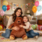 Djungelskog Bear 39.3 Inch - Soft and Giant Bear - Huggable and Cuddly Plush Toy - Ideal Gift for Kid Boy,Girl&Girlfriend - Super Soft and Cuddly!