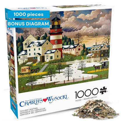 Buffalo Games - Charles Wysocki Twilight - 1000 Piece Puzzle for Adults