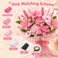 OkayRose 800 PCS Pipe Cleaners Craft, Pipe Cleaner Flower Kit with 13 Colors Chenille Stems, DIY Art and Craft Supplies for Kids & Adults, Colorful