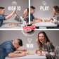PuxZoop Fast Sling Puck Game - Large Size - Test Your Speed and Accuracy with This Fast-Paced Wooden Air Hockey Board Game - Guaranteed Fun for Family
