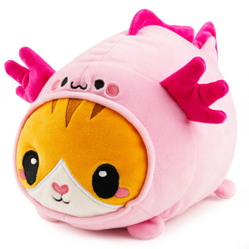 JOYIN Axolotl Plush Toy, Kawaii Axolotl Cat Plush Toy, 11" Soft Plushie, Cute Stuffed Animal Pillow for Kids and Adults, Birthday Gift for Boys