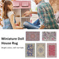 Moofey 5 PCS 1:12 Dollhouse Rug, Doll House Accessories and Furniture, Miniature Carpet Welcome Floor Blanket