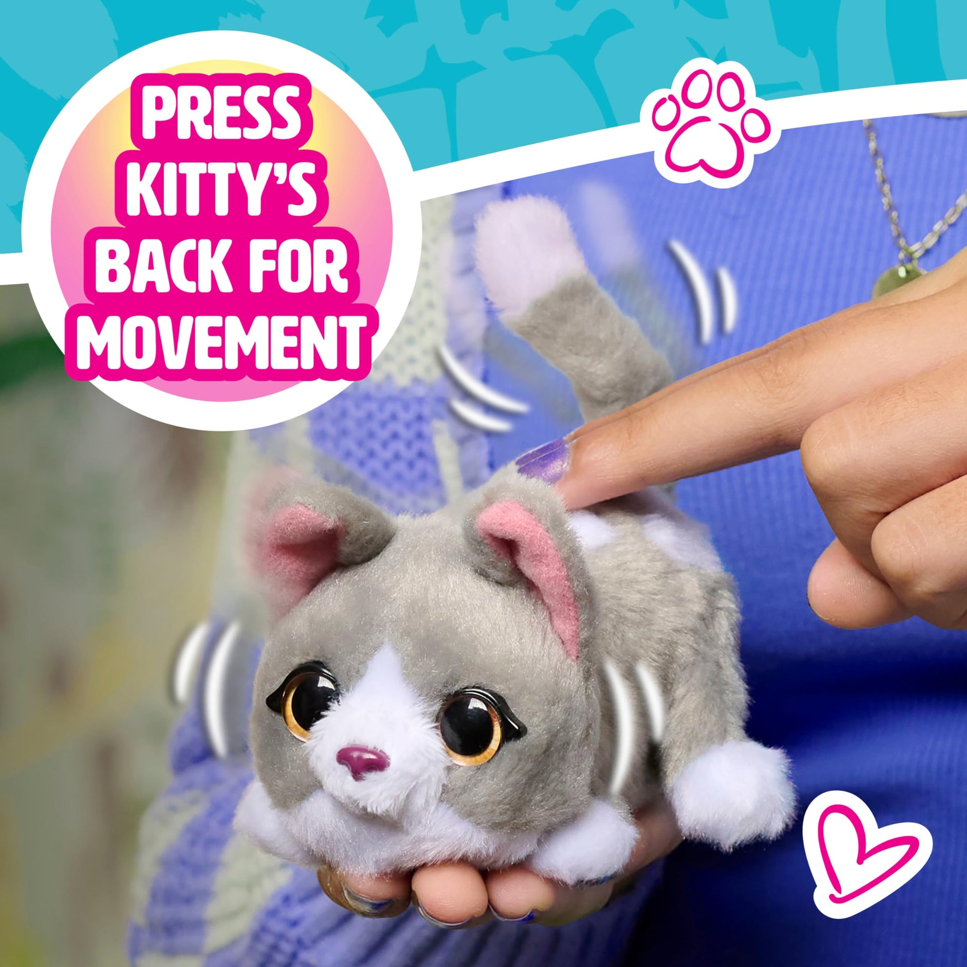 FurReal My Minis Tuxedo Kitty, Kids Toys for Ages 4 Up by Just Play