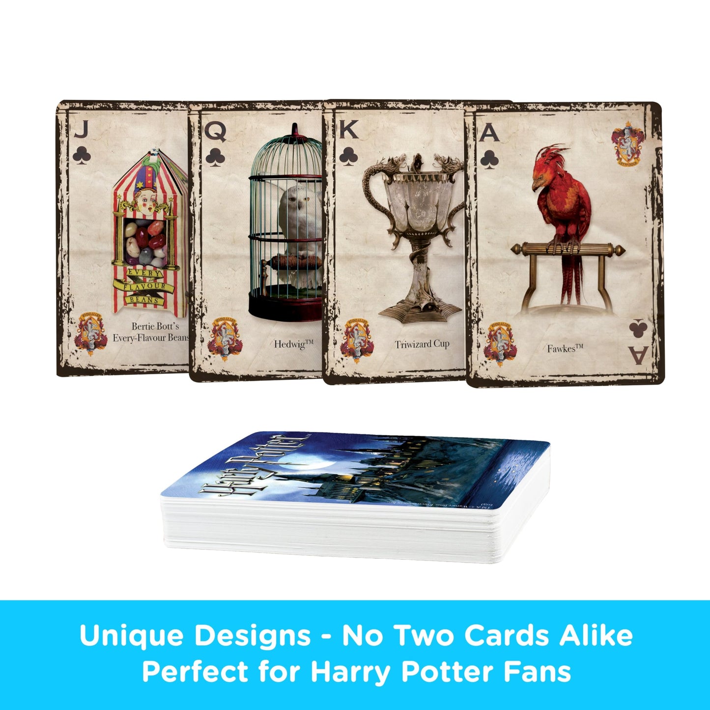 Aquarius Harry Potter Playing Cards - HP Themed Deck of Cards for Your Favorite Card Games - Officially Licensed Merchandise & Collectibles - Poker