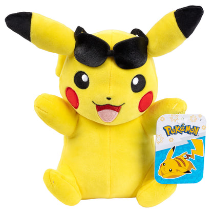 Pokémon 8" Pikachu Plush Vacation Plush - Officially Licensed - Authentic Soft Stuffed Animal Toy Figure - Gift for Kids, Boys, Girls - 2+