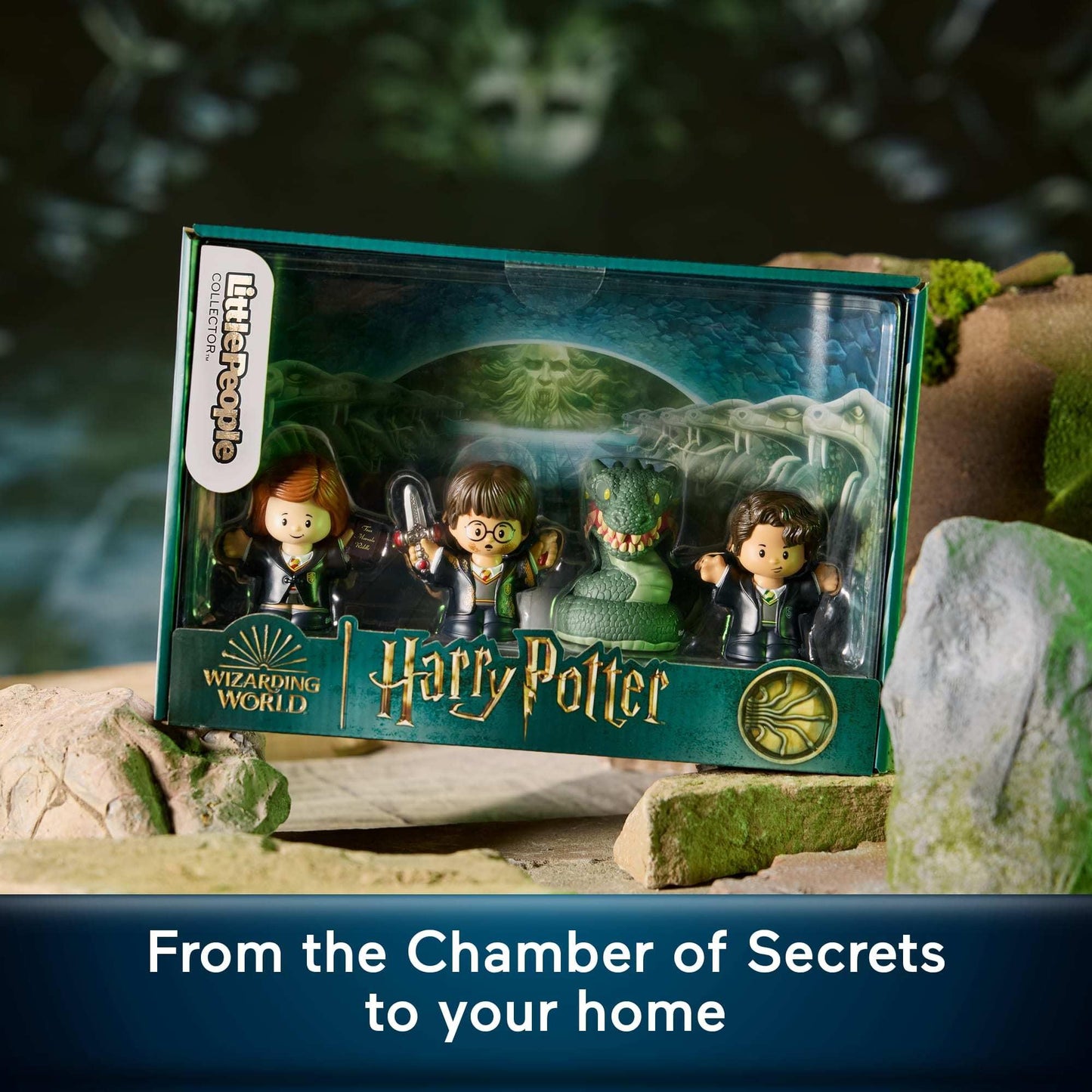 Little People Collector Harry Potter and the Chamber of Secrets Movie Special Edition Set for Adults & Fans, 4 Figures in Display Package