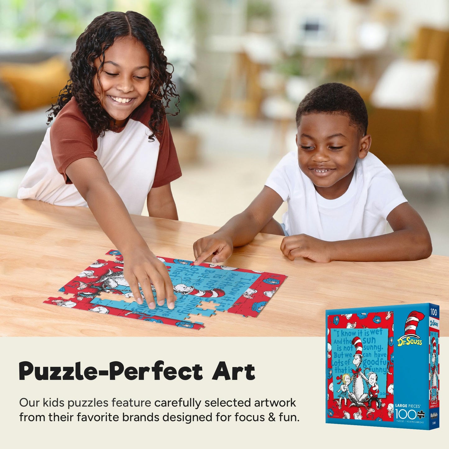 Buffalo Games - Dr. Seuss Lots of Good Fun! - 100 Piece Puzzle Ages 6+