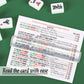 Xovnfp 4 Pack Mahjong Line Finder Magnifier, Magnifying Ruler with Guiding Line, Easy-to-Read Locator for Rule Card, for Mahjong Lovers, Senior