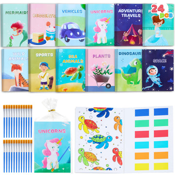 JOYIN 24 Set Water Coloring Books for Kids Party Favors, Mini Bulk Coloring Books for Kids Ages 4-8, Kindergarten Graduation Gifts for Class, Children