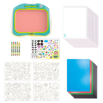 Canal Toys Doodle Copy - Reusable Doodle & Drawing Pad for Kids - Create, Trace and Draw, Print and Color; 50 templates