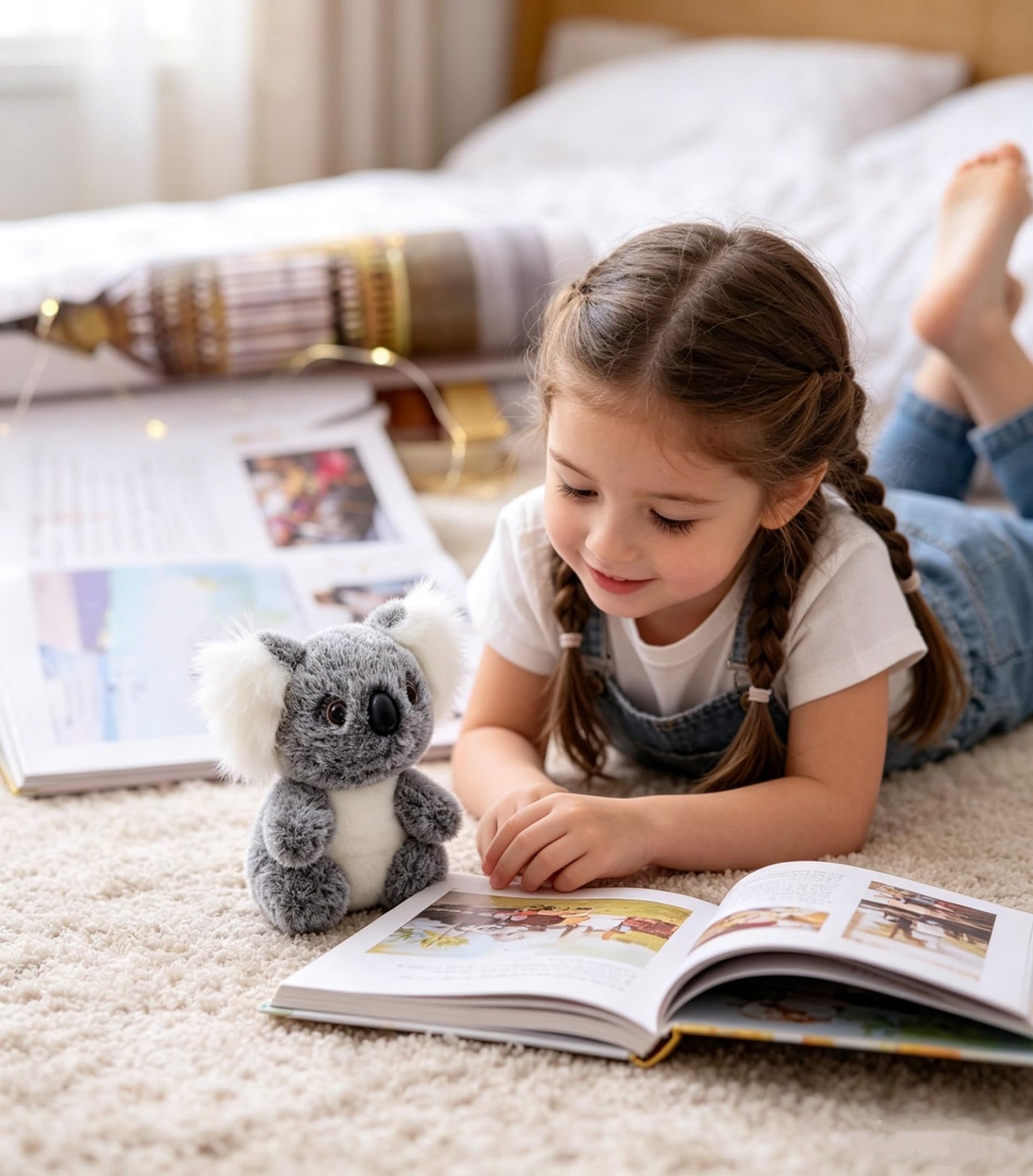 FORUMALL Plush Doll for Kids Cute Koala Bear Cushion Plush Toy Stuffed Koala
