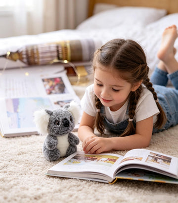 FORUMALL Plush Doll for Kids Cute Koala Bear Cushion Plush Toy Stuffed Koala