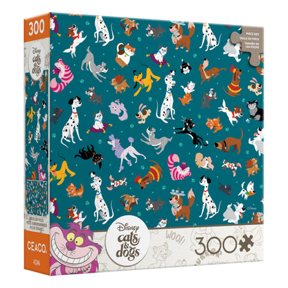 CEACO Disney Pets Collage, 300 Piece Disney Puzzle, Reference Poster