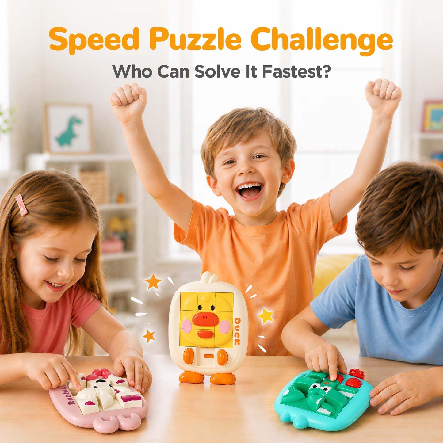 iPlay, iLearn Toddler Slide Puzzle Game, Logic Puzzle Toys for Kids Age 5-7