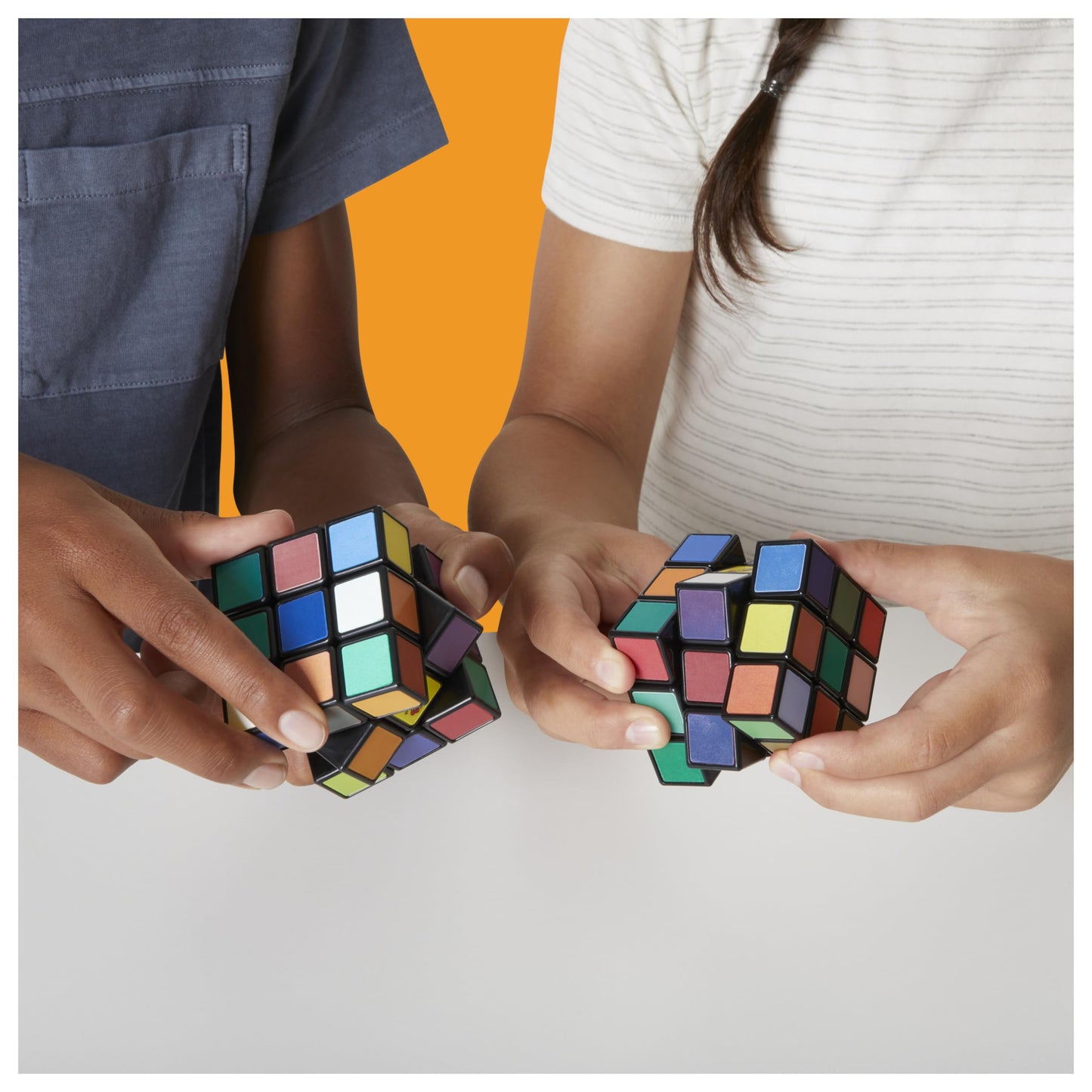Rubik's - Rubik Cube 3X3 Impossible - Puzzle Game - 3x3 Rubik's Cube of Advanced Difficulty - 1 Color Changing Magic Cube to Challenge the Mind