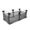 Cage Building Blocks Set, Safety Guardrail with Rope, Fence & Openable Gates, Toy Cage Compatible with lego Prison, Jurassic Dinosaur, Military Base