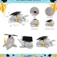 DolliBu Shark Graduation Plush Toy - Soft Huggable Graduation Stuffed Animal Dress Up with Gown and Cap with Tassel Outfit - Gift with Personalization